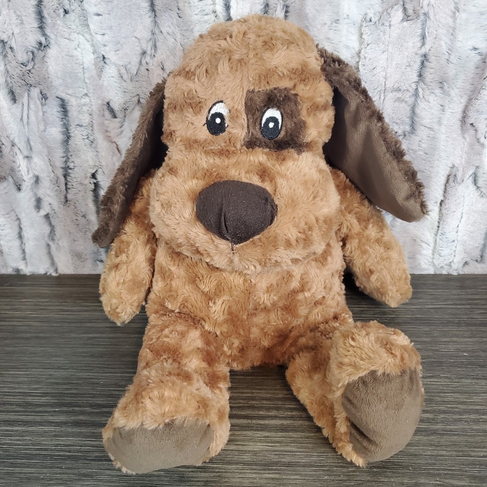 Best Made Toys Brown Hound Dog Stuffed Animal Squeaker Floppy Ears 16" Sewn Eyes